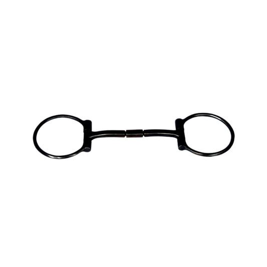 B. Allen D-Ring Snaffle Bit - Black Steel - 5 '' oder 5,5 '' Breite