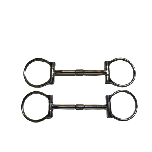 SS B. Allen D-Ring Snaffle - 5'' oder 5,5'' - Stainless Steel mit Kupfereinlage