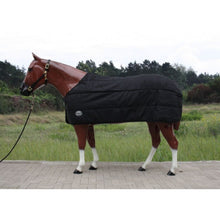 "TOUGH HORSE" - Regendecke - Half Neck - MIT Unterdecke (50gr.) -1680D - SCHWARZ - - 74" (125cm) bis 80" (155cm)