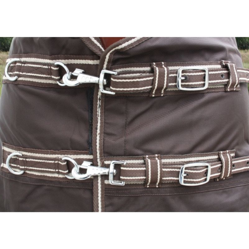 "TOUGH HORSE" - Regendecke - 1680D - BRAUN - 74" bis 80"