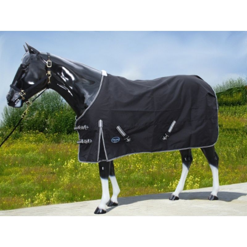 "TOUGH HORSE" - Regendecke - 1680D - SCHWARZ - 74" (125cm) bis 80" (155cm)