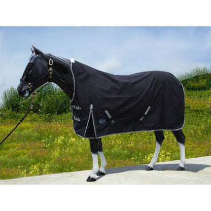 "TOUGH HORSE" - Regendecke - HALF NECK - 1680D - SCHWARZ - 74" (125cm) bis 80" (155cm)
