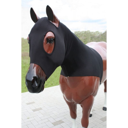 Stretch Hood mit Reisverschluss - Kopf/Hals/Schulter - versch. Größen - SCHWARZ