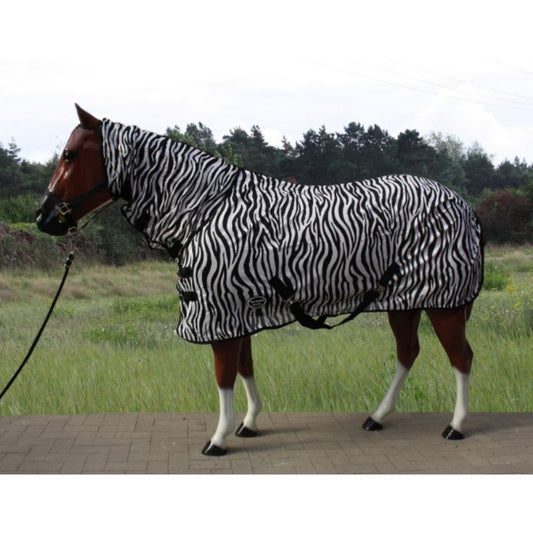 "TOP SCORE" Fliegendecke mit Halsteil - ZEBRA Design - 74" bis 78"