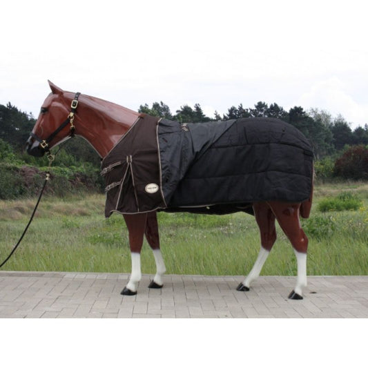 "TOUGH HORSE" - Regendecke MIT Unterdecke (200gr.) -1680D - SCHWARZ - 76" & 78"