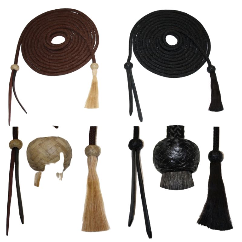 Nylon Mecate - 22ft. lang - BRAUN oder SCHWARZ