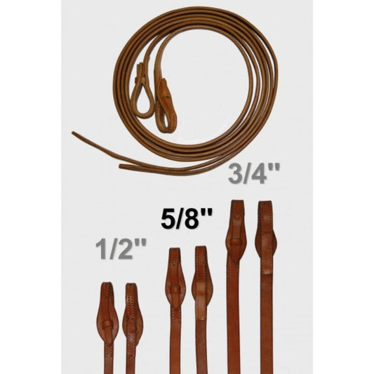 EE Tack Quick Change Herman Oak Leder Harness Zügel - 5/8 ''