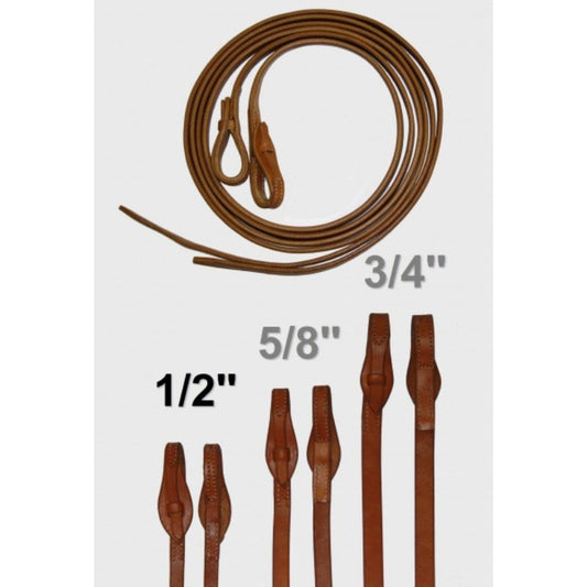 EE Tack Quick Change Herman Oak Leder Harness Zügel - 1/2 ''