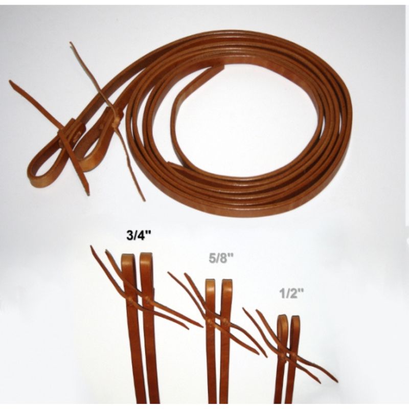 EE Tack Herman Oak Harness Leder Zügel - 3/4 '' - 19mm - ca. 8 ft. / 240cm lang
