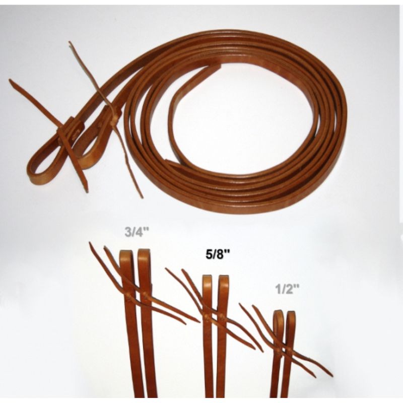 EE Tack Herman Oak Harness Leder Zügel - 5/8 '' - 16mm - ca. 8 ft. / 240cm lang