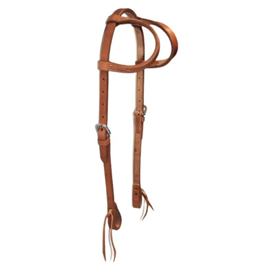 EE Tack Harness Kopfstück - Herman Oak Leather - Doppeleinohr