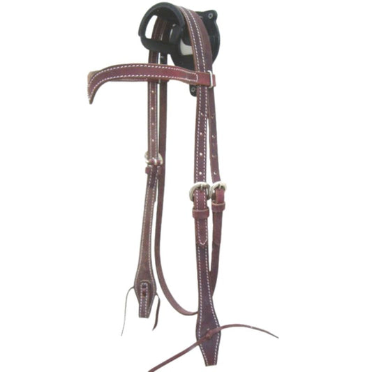 EE Tack Kopfstück - Latigo Stitched - V-Stirnband
