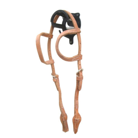 EE Tack Harness Kopfstück - Herman Oak Leather - Doppeleinohr - Quick Change