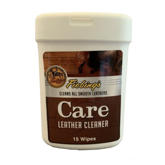 Fiebing's Care Leather Cleaner Wipes- 15 pieces