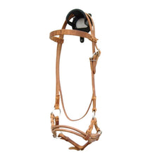 Side Pull - DOUBLE ROUND LEATHER NOSEBAND - Harness Kopfstück