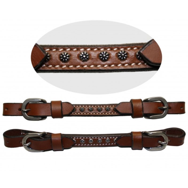 EE Tack Kinnriemen - Show - Rowel Concho Tack - MITTEL