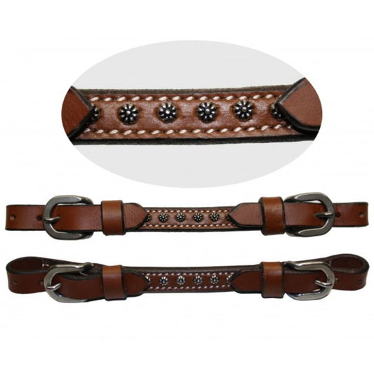 EE Tack Kinnriemen - Show - Rowel Concho Tack - MITTEL