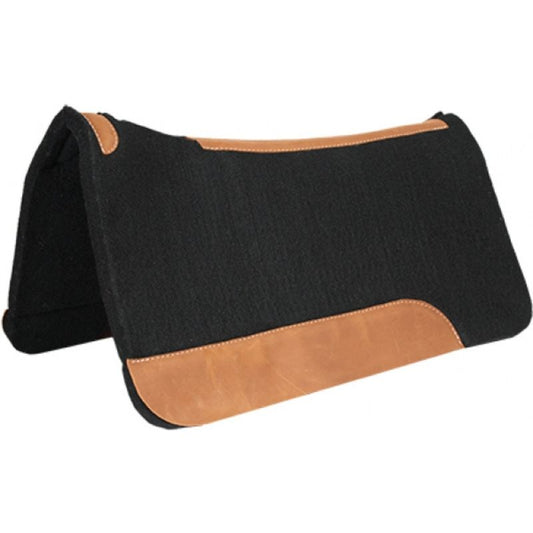 Mustang Black Felt Pad - Contoured - 32" x 32" - #1717