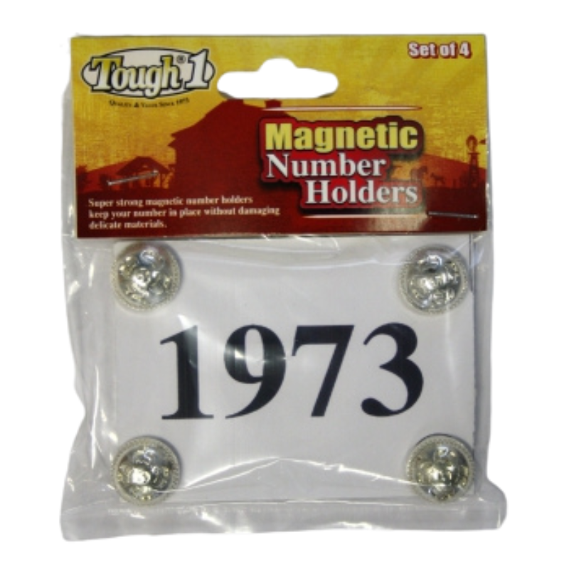 Silver Concho Number Set (4 Stück) - #11-012