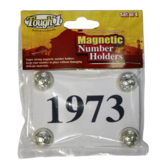Silver Concho Number Set (4 Stück) - #11-012