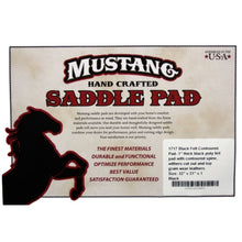 "Mustang" Black Felt Pad - Contoured - 32" x 32" - #1717