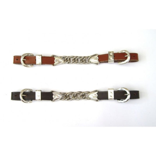 CE Kinnkette - Show – doppelte Kette / Silber - Mittel od. Dunkel