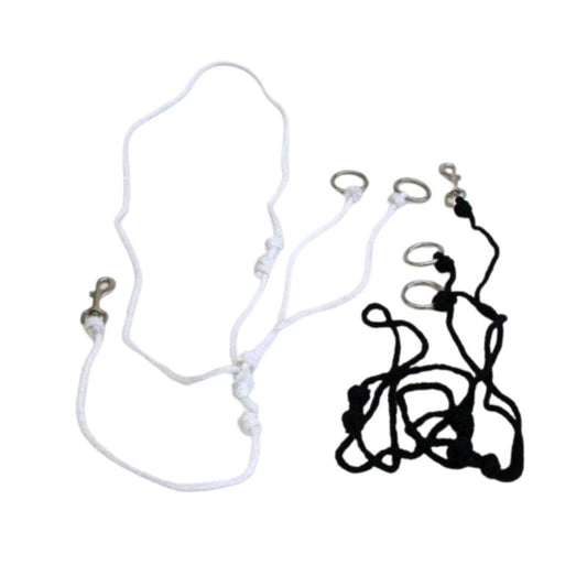 "Mustang" Running Martingal - Poly Rope - Weiss