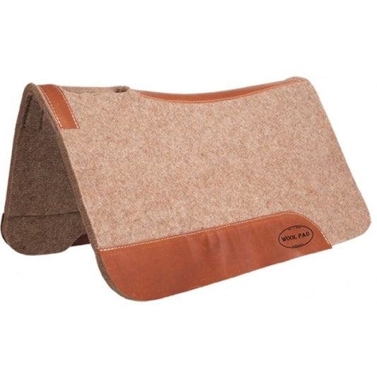 Mustang Tan Wool Pad - Contoured - 32" x 32" - #4738
