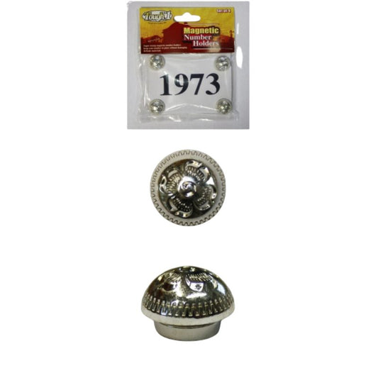 Silver Concho Number Set (4 Stück) - #11-012