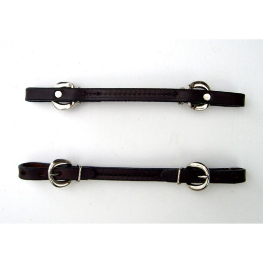 "BCL" Straight Leather Curb Strap - Genäht – tack24