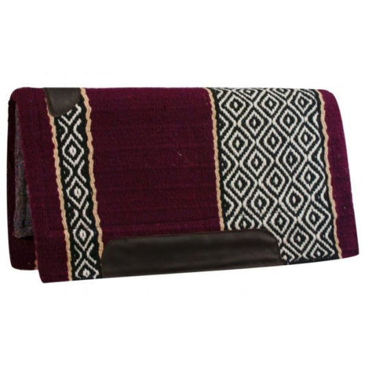 36´´ x 34´´ Show Pad - Diamond Design - #6207 - Burgundy / White