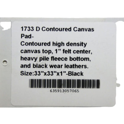 Mustang Contoured Canvas Pad - Fleece Bottom - 33´´ x 33´´ - 1733-D