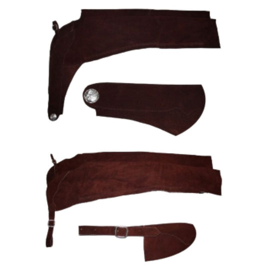 Chaps - ohne Fransen - gerader Schnitt - BRAUN - XS bis XL