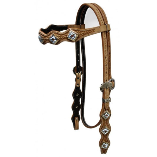 "SN Tack" Kopfstück - Stirnband - Show - HS018