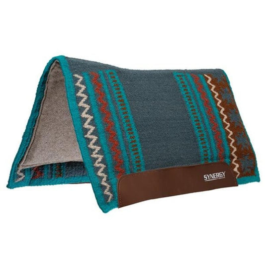WEAVER - Synergy® Flex Contour Performance Pad – 33/38 – Wool Felt – INDIGO BLUE / TAN - 36002-6162-355