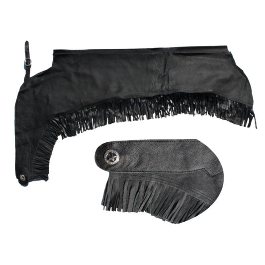 EE Tack Chaps mit Fransen - Premium Soft Glattleder