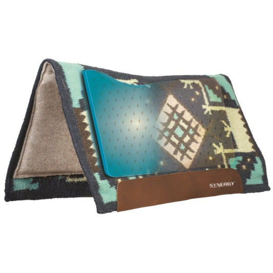 WEAVER - Synergy® Flex Contour Performance Pad – 33/38 – Wool Felt – INDIGO BLUE / TAN - 36002-6162-355