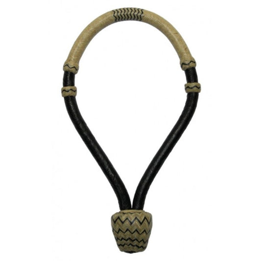 Rawhide Bosal - 36 Plaited - G-151 - Black / Natural