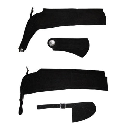 Chaps - ohne Fransen - gerader Schnitt - SCHWARZ - XS bis L
