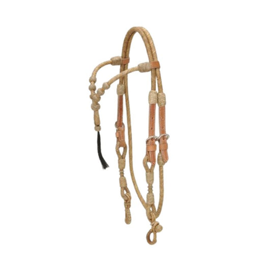 EE Tack Rawhide Kopfstück - Fut. Stirnband - Tassel