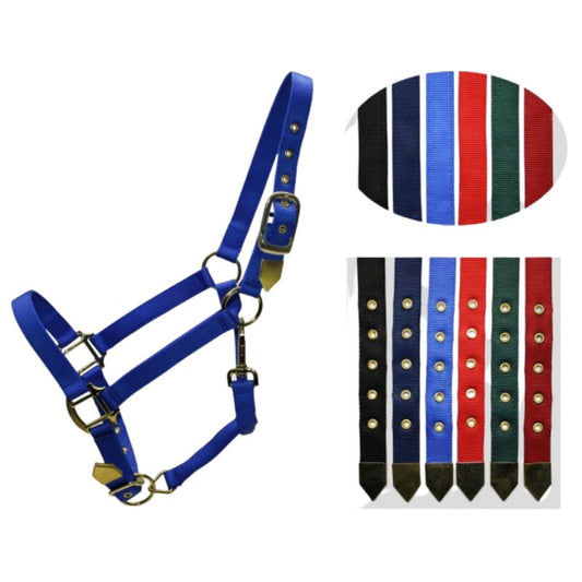 Deluxe Halfter - 2-fach verstellbar - Brass Snap - verschiedene Farben und Größen